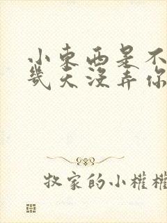 小东西是不是好几天没弄你了