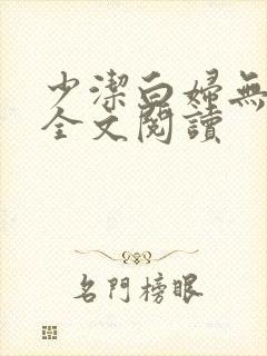 少洁白妇无删减全文阅读