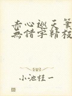 赤心巡天笔趣阁无错字精校版封面