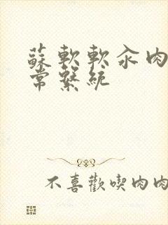 苏软软汆肉的日常系统