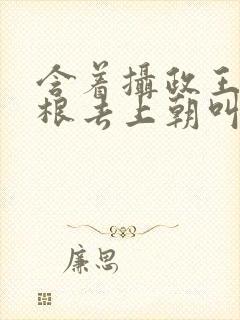 含着摄政王的紫根去上朝叫什么封面