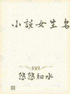 小说女生名字封面