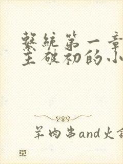 系统第一章给宿主破初的小说