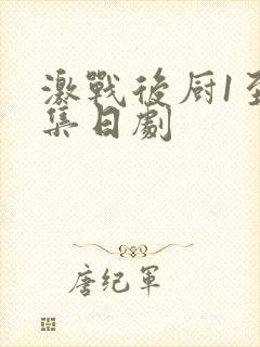 激战后厨1至5集日剧封面