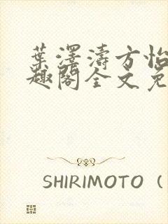 叶泽涛方怡梅笔趣阁全文免费阅读