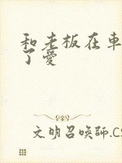 和老板在车里做了爱