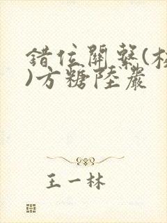 错位关系(校园)方糖陆岩封面