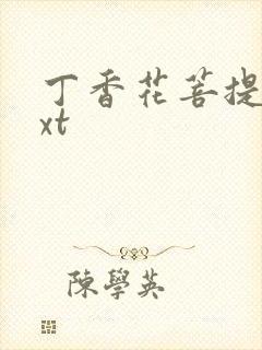 丁香花菩提树txt