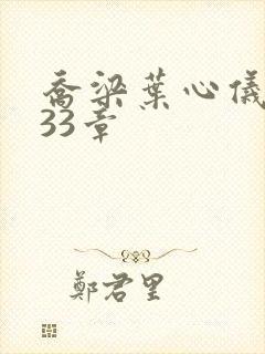 乔梁叶心仪3233章封面