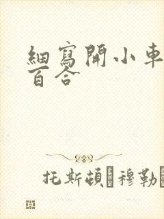 细写开小车车的百合