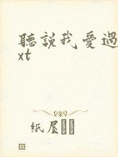 听说我爱过你txt