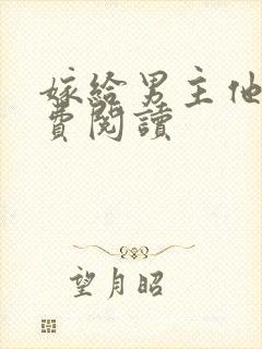 嫁给男主他爹免费阅读封面