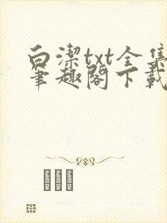 白洁txt全集笔趣阁下载