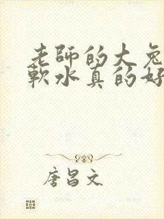老师的大兔子好软水真的好多