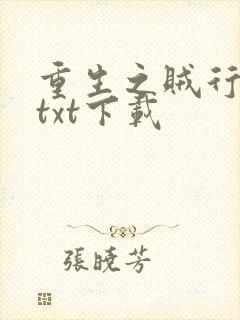 重生之贼行天下txt下载封面