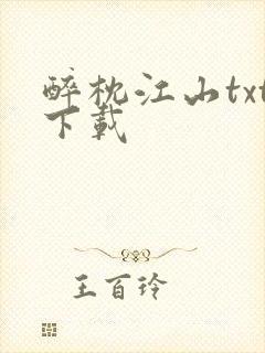 醉枕江山txt下载