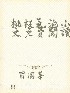 桃枝气泡小说全文免费阅读