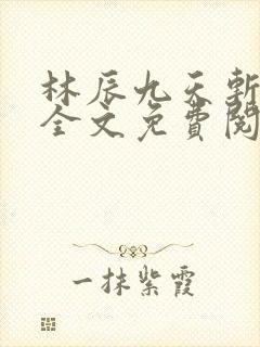 林辰九天斩神诀全文免费阅读笔趣阁