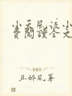 小天风流小说免费阅读全文最新章节