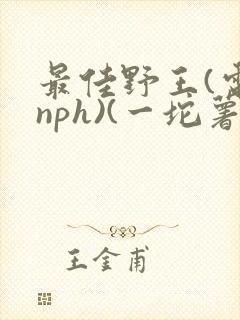 最佳野王(电竞nph)(一坨薯饼)_无拼音封面