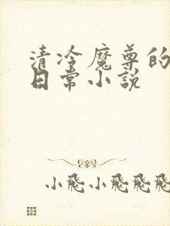 清冷魔尊的抹布日常小说封面