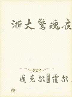 浙大惊魂夜封面