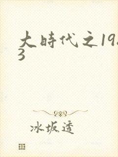 大时代之1983封面