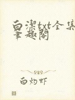 白洁txt全集笔趣阁