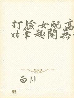 打脸女配高攀txt笔趣阁无弹窗封面