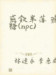 燕钗半落 琥珀糖(npc)