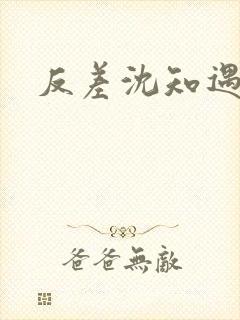 反差沈知遇晏应