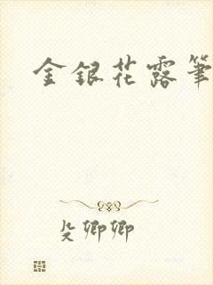 金银花露笔趣阁封面