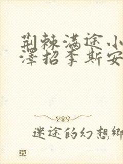 荆棘满途小说李泽招李斯安封面