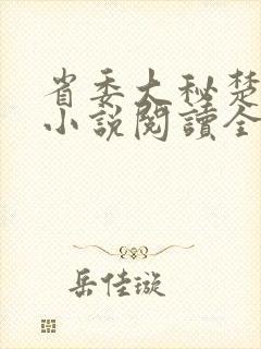 省委大秘楚东恒小说阅读全文