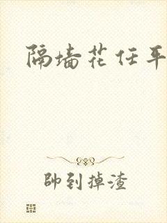 隔墙花任平生封面