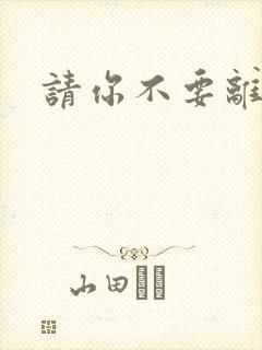 请你不要离开我