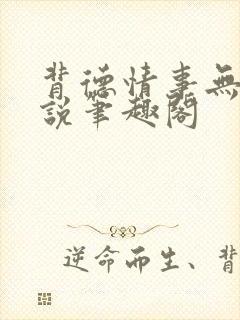 背德情事无可言说笔趣阁封面