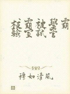 校霸被学霸压实验室试管