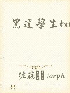 黑道学生txt封面