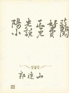 阳光正好苏玥玥小说免费阅读