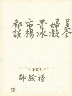 都市贵妇美腿小说杨冰凝全文阅读