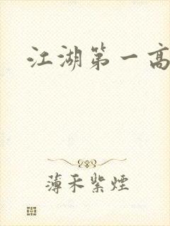 江湖第一高手封面