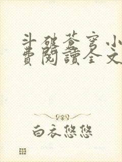 斗破苍穹小说免费阅读全文无弹窗封面