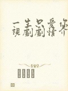 一生只爱你 电视剧剧情介绍