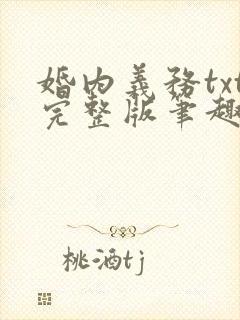 婚内义务txt完整版笔趣阁