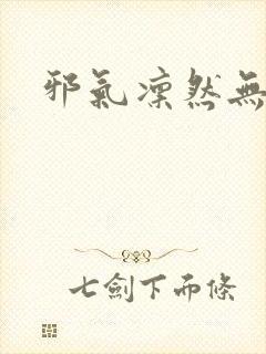 邪气凛然无弹窗