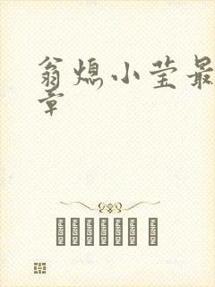 翁熄小莹最新节章