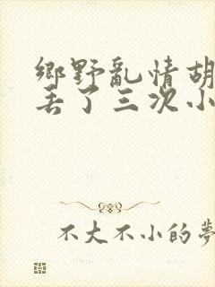 乡野乱情胡秀英丢了三次小说