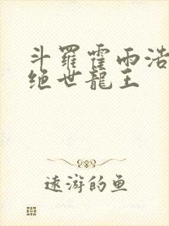 斗罗霍雨浩双穿绝世龙王封面