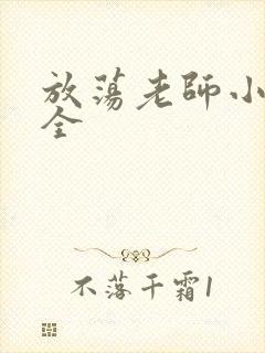 放荡老师小说大全